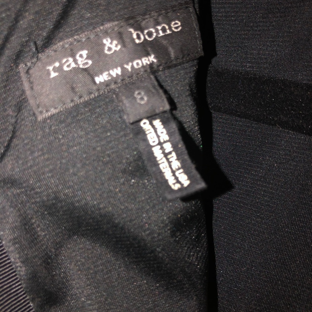 Rag & Bone Elegant Color Block Blk/White Dress - image 3